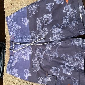 Tommy Bahama Navy Floral Board Shorts